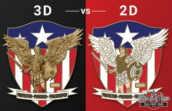 3d vs 2d Coin Comparison
