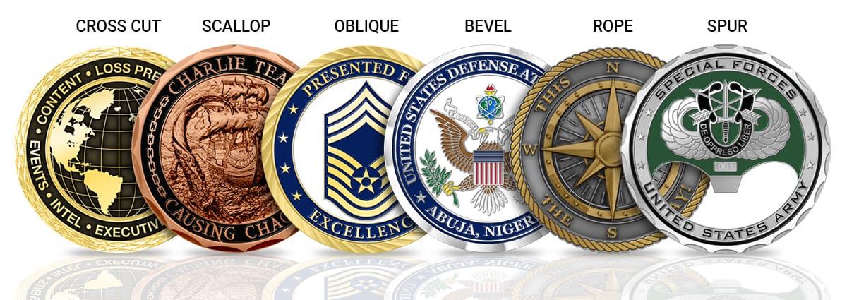 Custom Challenge Coin Edges