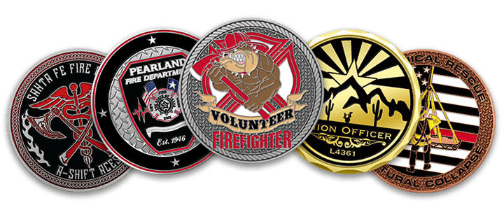 Firefighter Challenge Coins