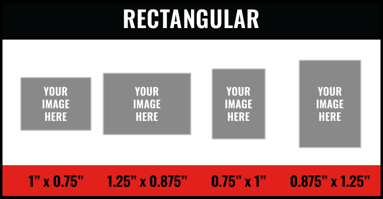 Rectangular Rush Pin Sizes
